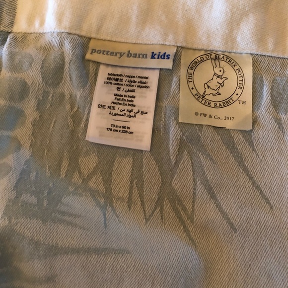 Pottery Barn Kids Accessories Beatrix Potter Tablecloth Poshmark